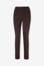 ROSARINI Women's Jersey Slim Pants Elastic Waistband Brown