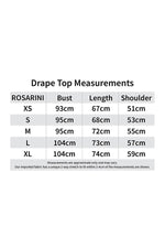 Drape Top - Women's Clothing -ROSARINI