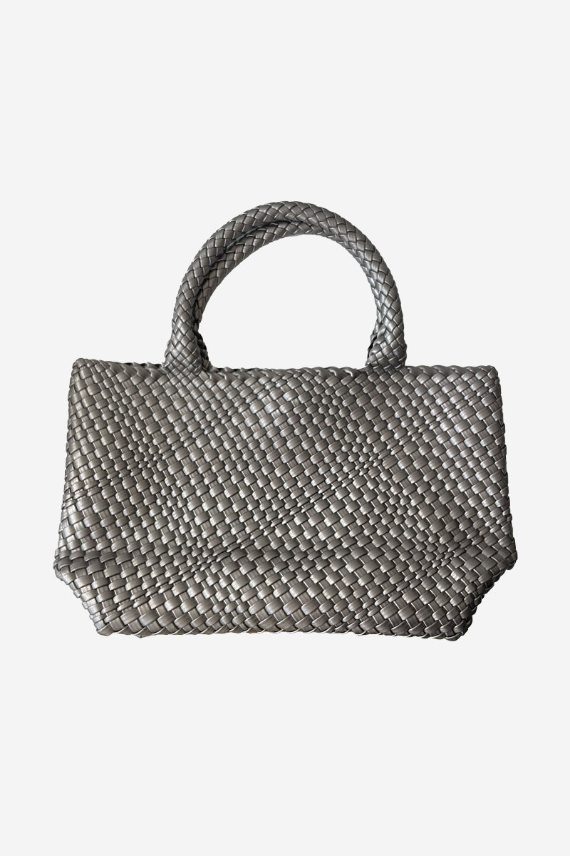 Silver Foldable Tote Bag