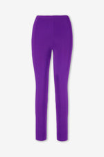 ROSARINI Women's Jersey Slim Pants Elastic Waistband Purple