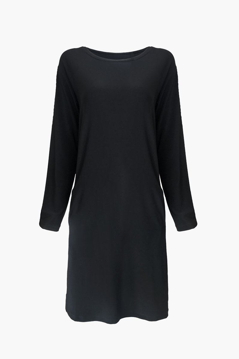 Long Sleeve Black Mod Dress