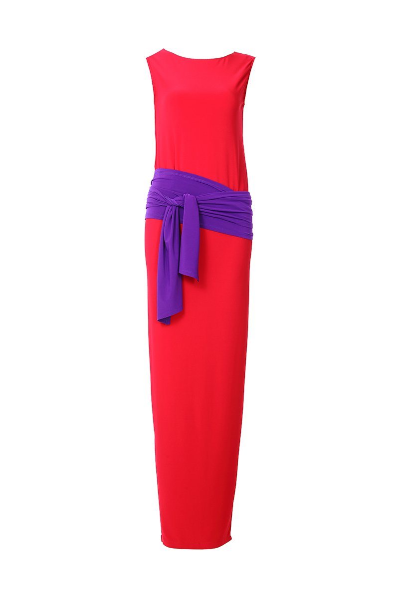 Long Shift Dress (Red) - Women's Clothing -ROSARINI
