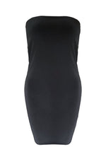 Women's Black Tube Dress - Short Slip On DressWomen's Short Slip On Black Skirt - Mini Tube Dress