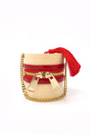 Gold & Red Tassel Dim Sum Handbag