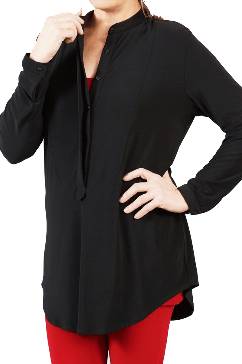Tuxedo Shirt - Women's Clothing -ROSARINI