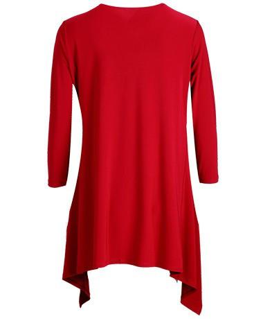 Long Contour Cardigan (Red) - Women's Clothing -ROSARINI