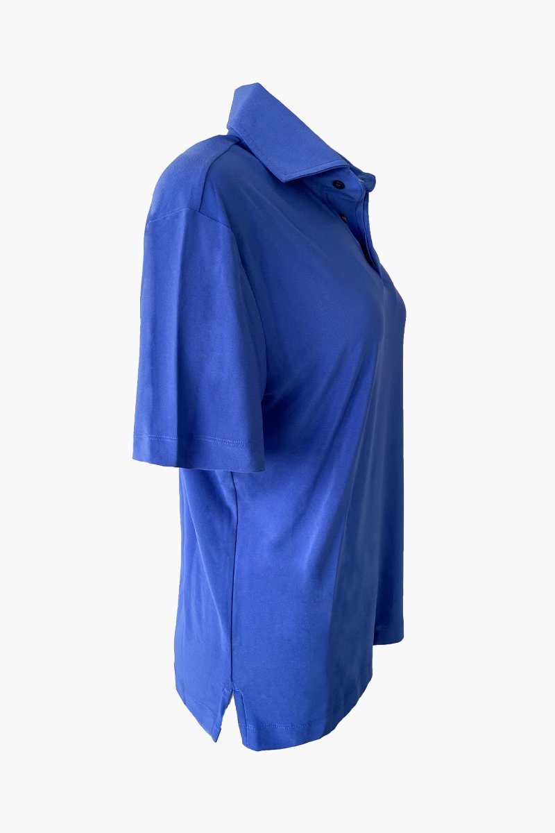 Short Sleeve Polo Shirt - Women's Clothing -ROSARINI