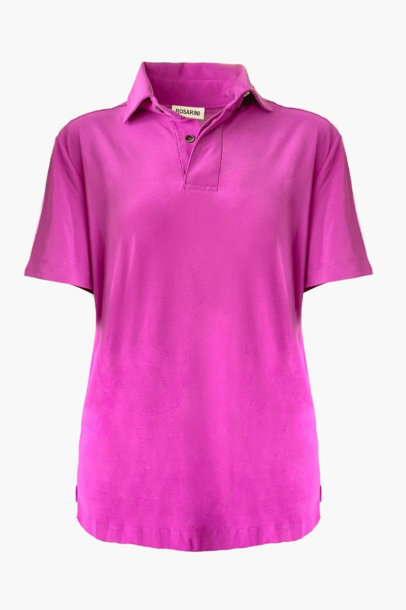 Women's Short Sleeve Pink Polo Shirt
