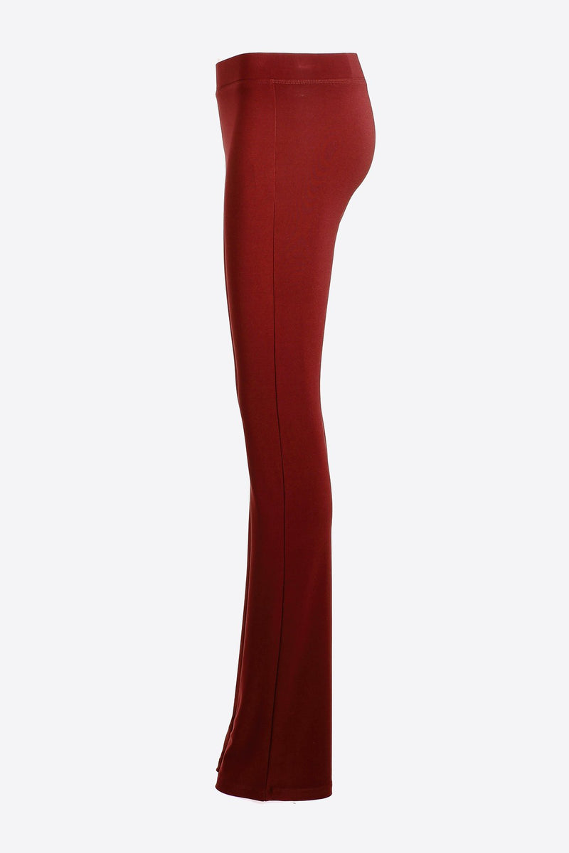 Slim Boot Leg Pants - Red