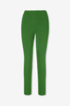 ROSARINI Women's Jersey Slim Pants Elastic Waistband Green