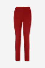 ROSARINI Women's Jersey Slim Pants Elastic Waistband Red