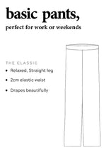 Rosarini women's basic pants details