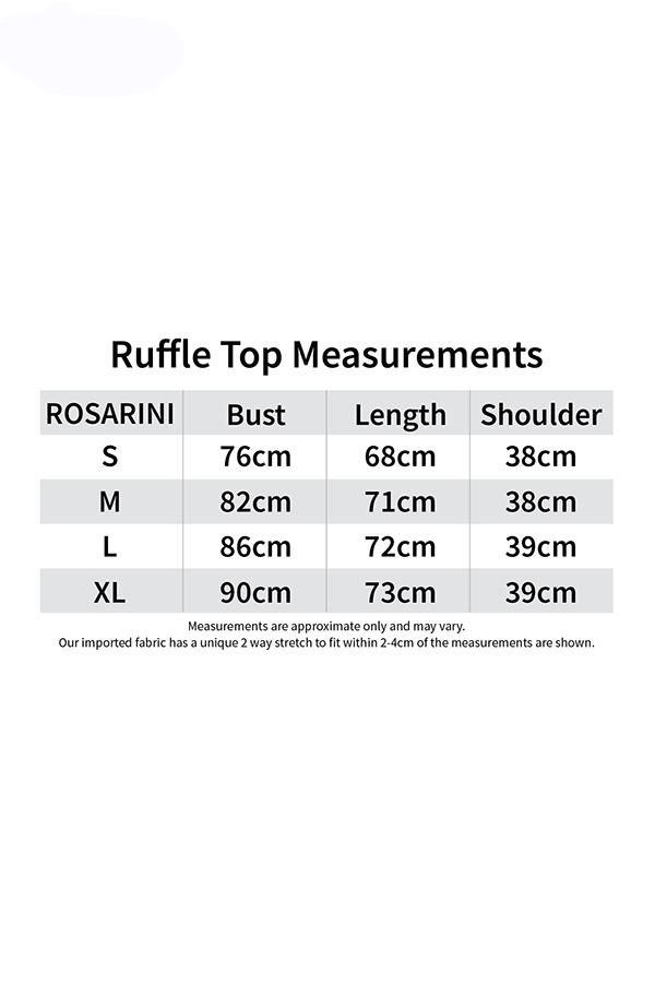 Ruffle Top - Women's Clothing -ROSARINI