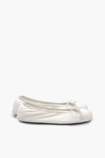 Women's White Ballerina Slippers