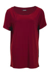 Scoop Neck T-Shirt - Women's Clothing -ROSARINI