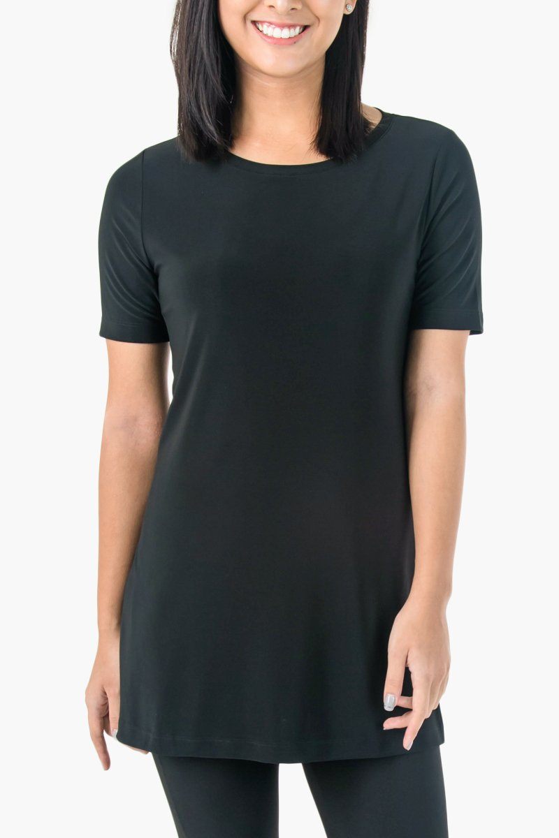 Women's Black Short Sleeve Travel T-Shirt