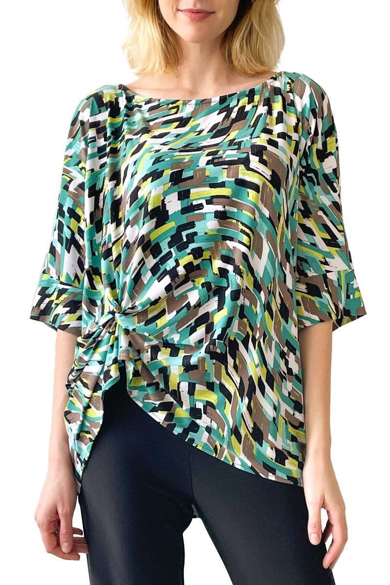 Janice Abstract Boxy Top