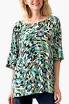 Janice Abstract Top - Oversized Women's Top